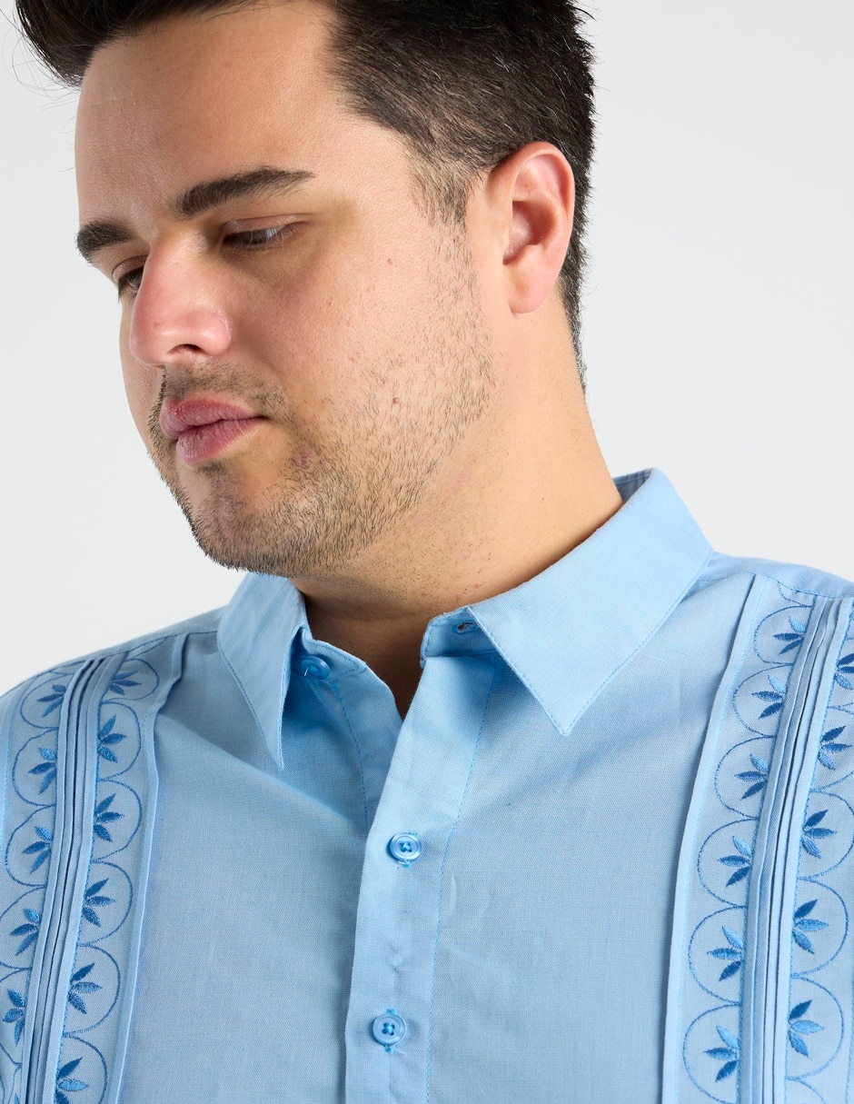 Guayabera manga corta para hombre 4
