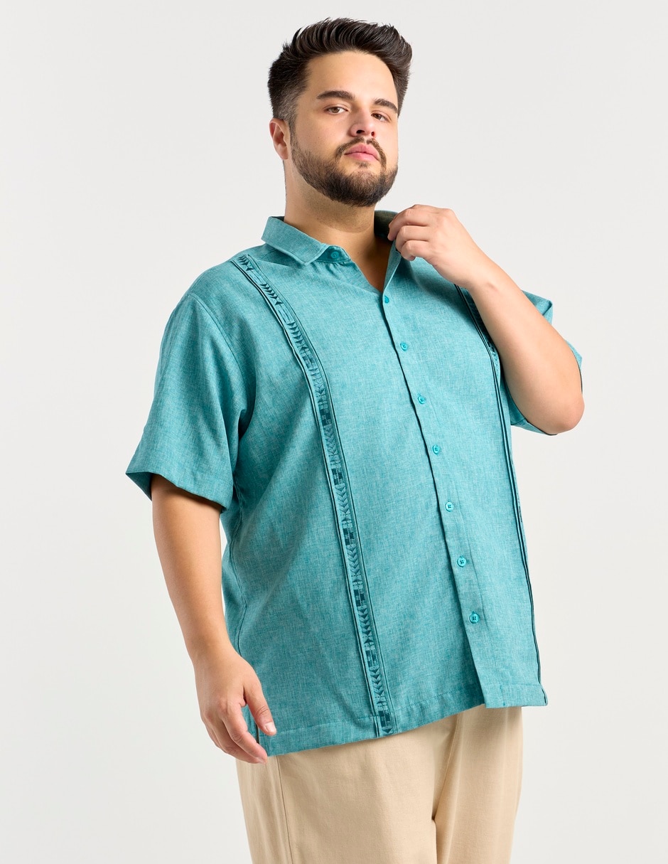 Guayabera manga corta para hombre 2