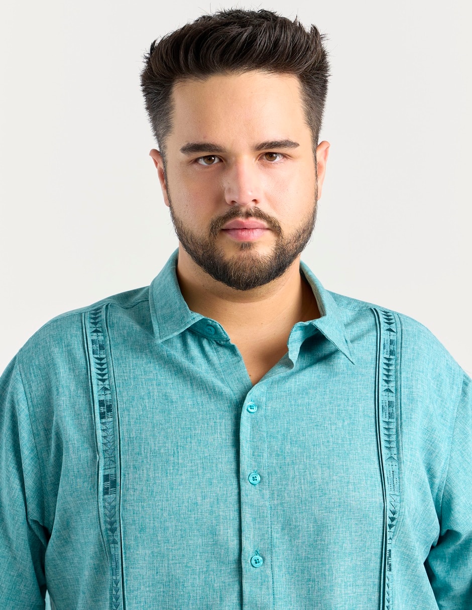 Guayabera manga corta para hombre 4