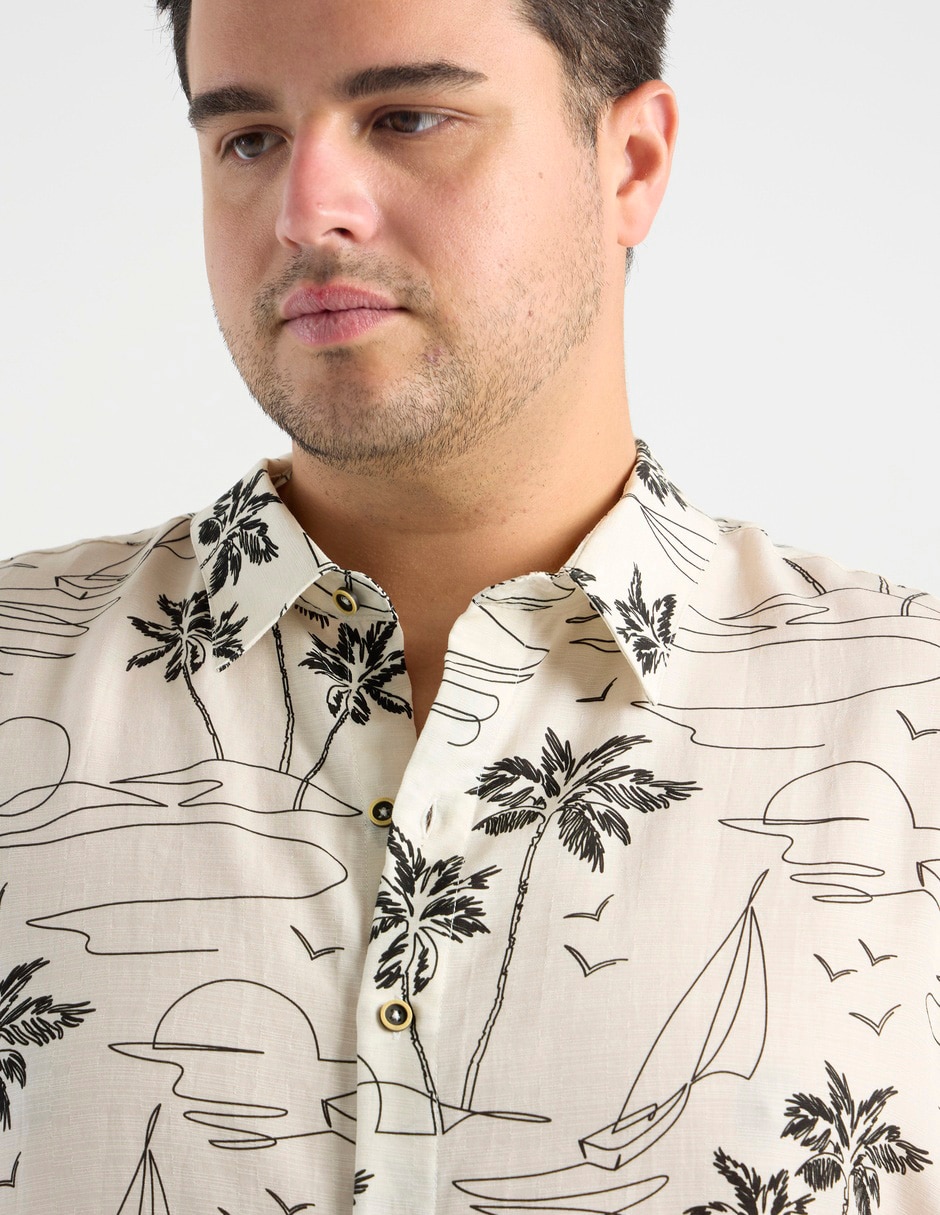 Camisa casual manga corta para hombre 4