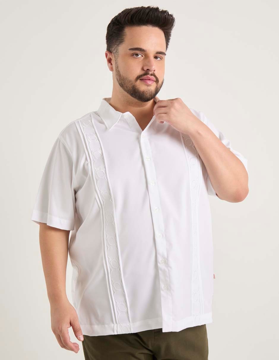 Guayabera manga corta para hombre