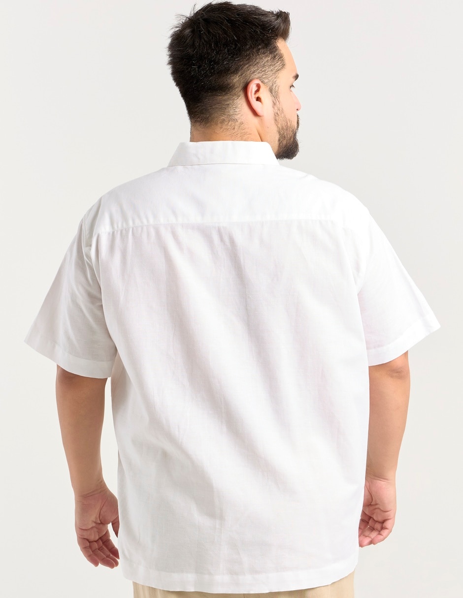 Guayabera manga corta para hombre 6
