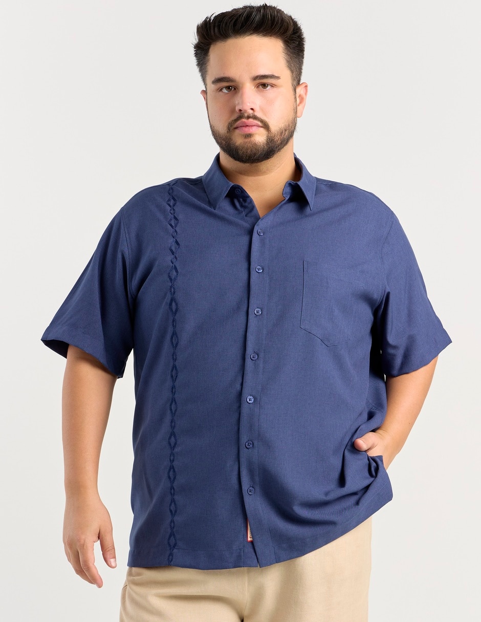 Guayabera manga al codo para hombre 2