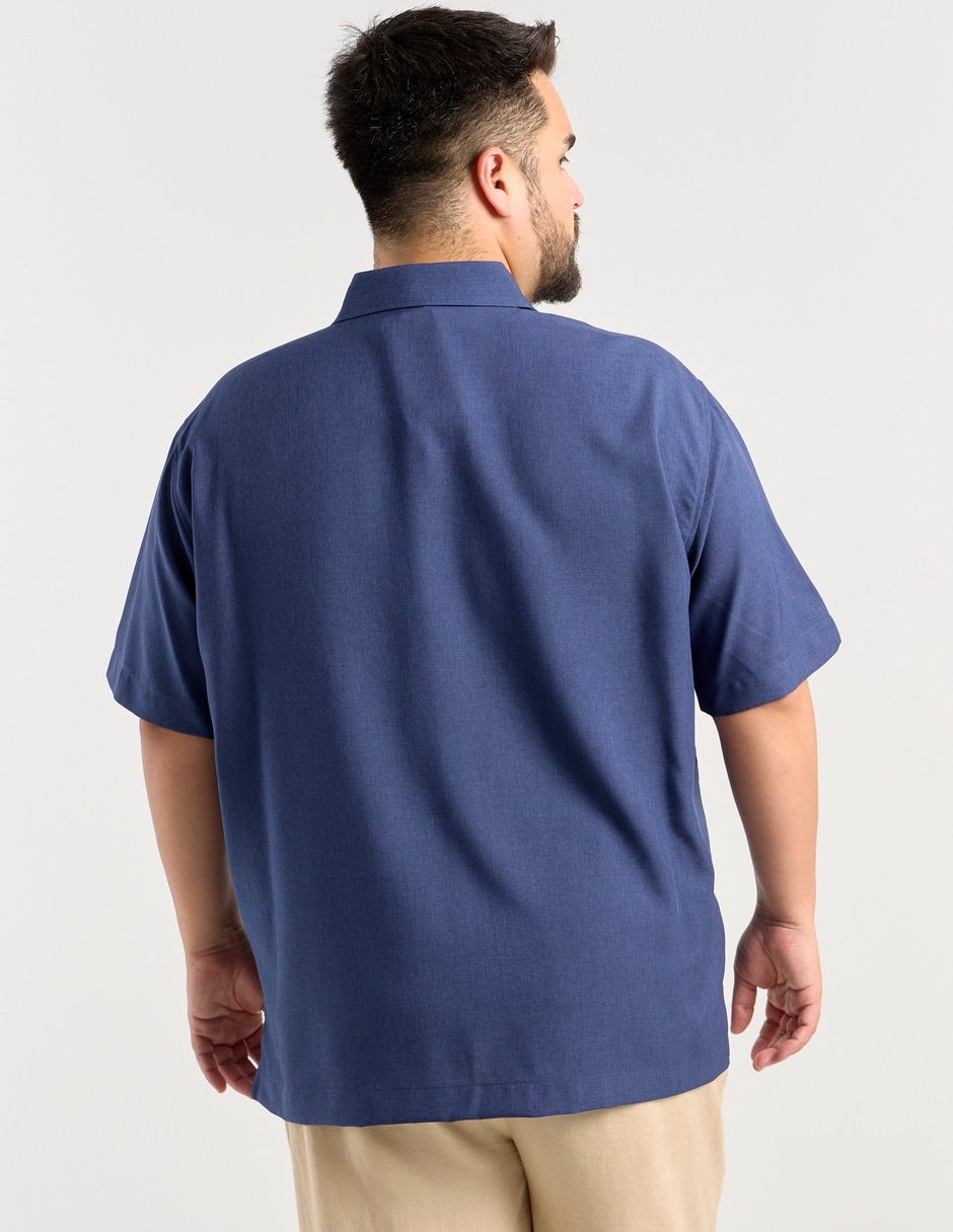 Guayabera manga al codo para hombre 6