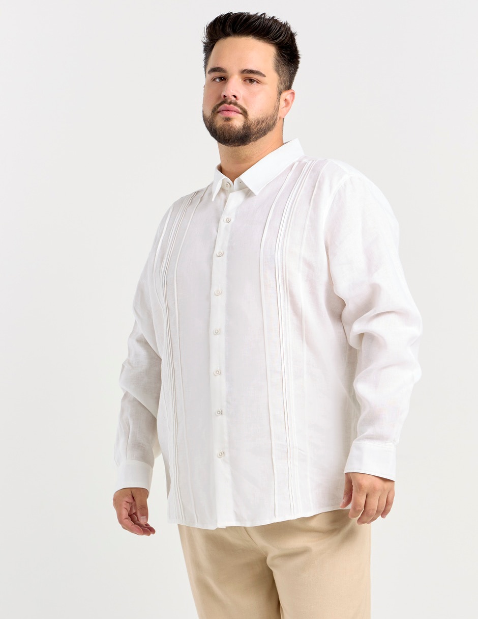 Guayabera manga larga para hombre