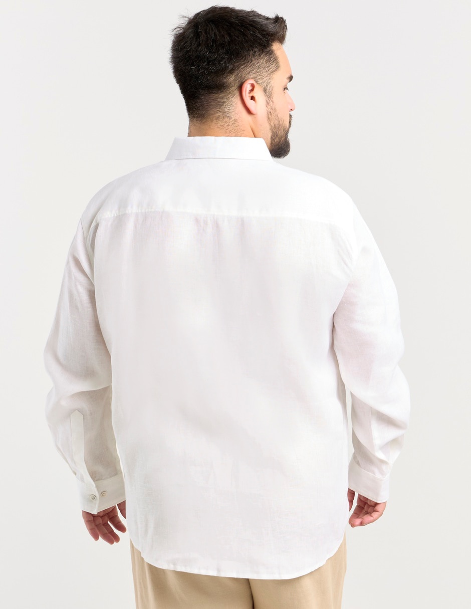 Guayabera manga larga para hombre 6