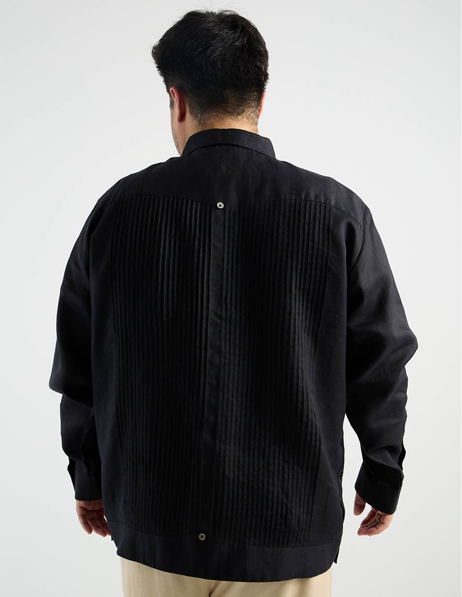 Guayabera manga larga para hombre 6