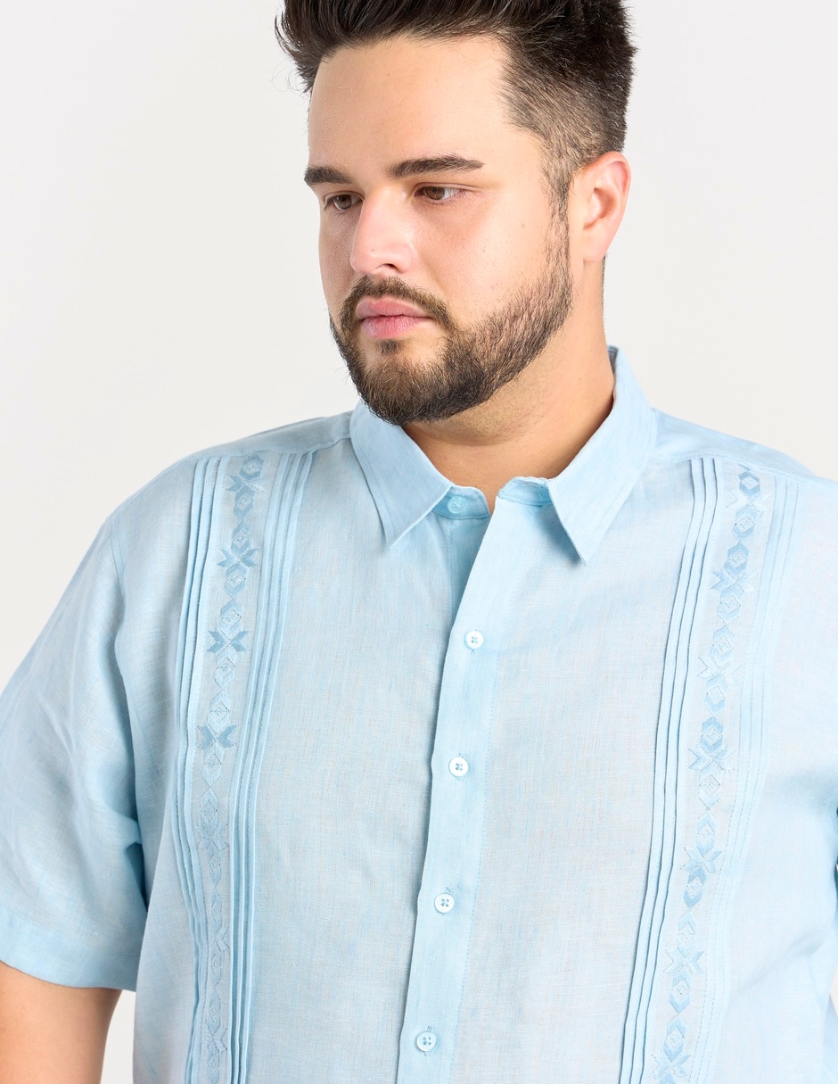 Guayabera manga corta para hombre 4
