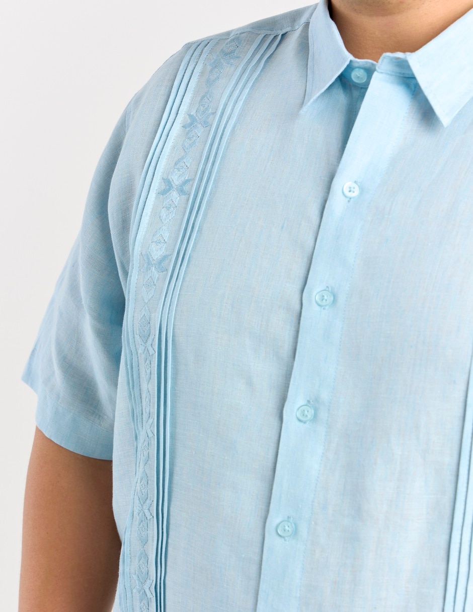 Guayabera manga corta para hombre 5