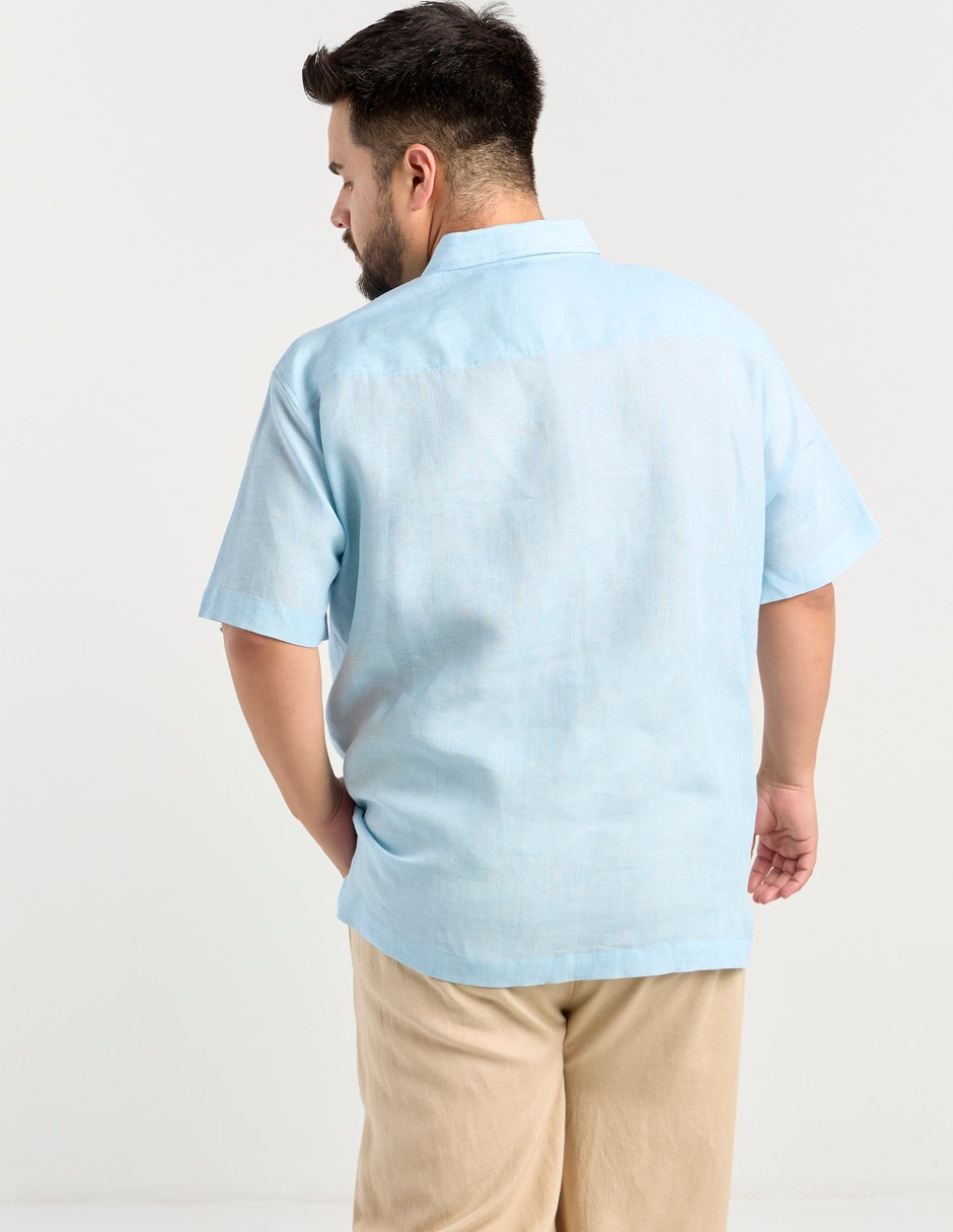 Guayabera manga corta para hombre 6
