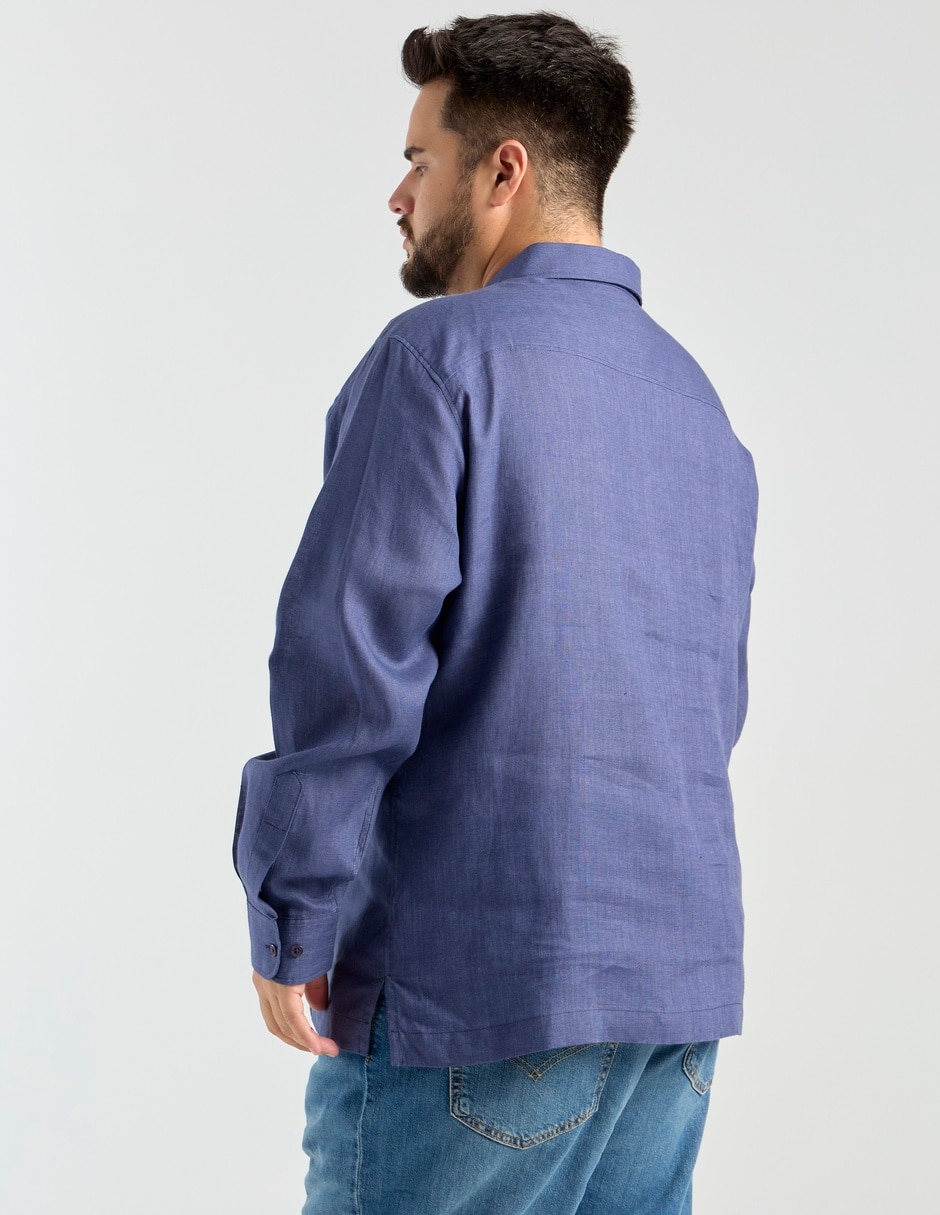 Guayabera manga larga para hombre 6
