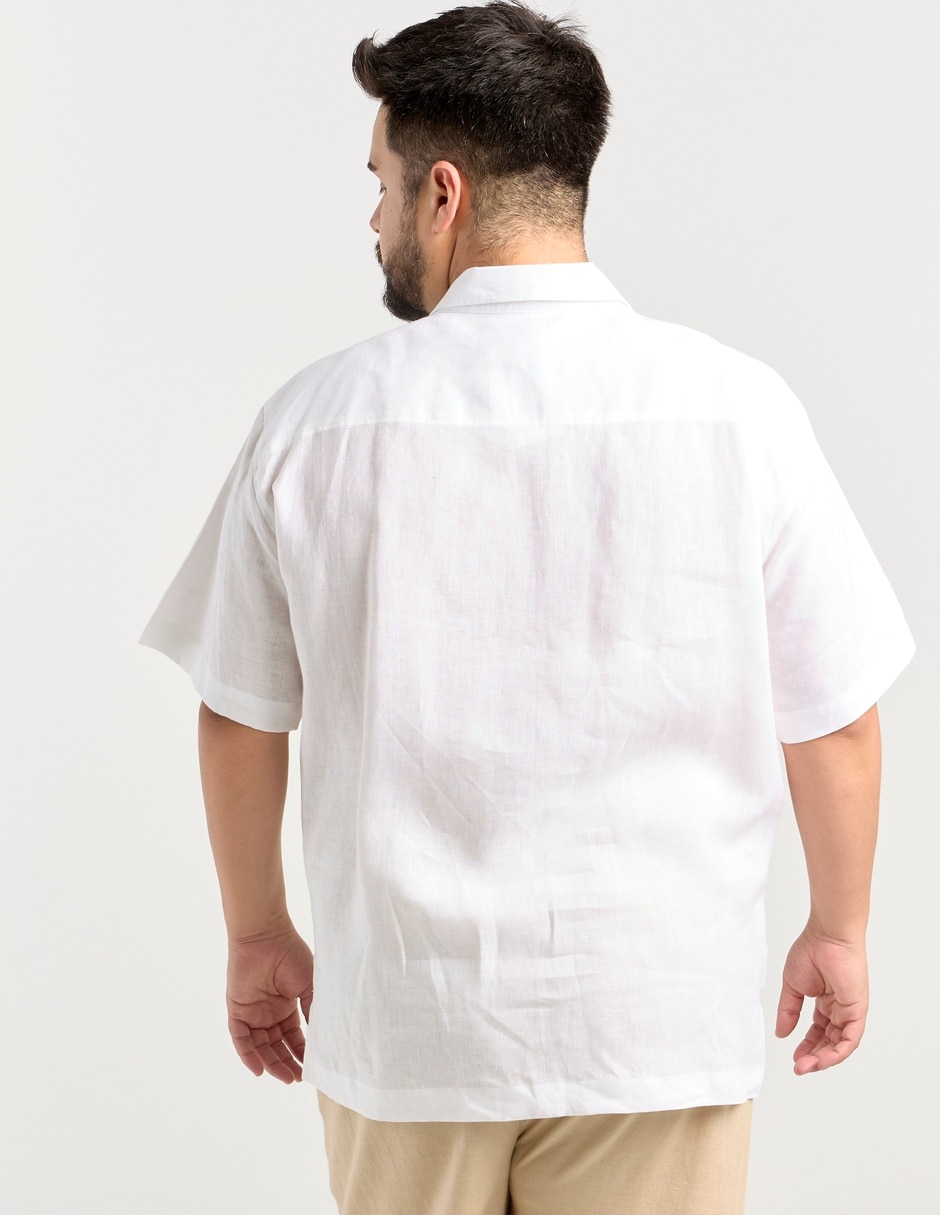 Guayabera manga corta para hombre 4