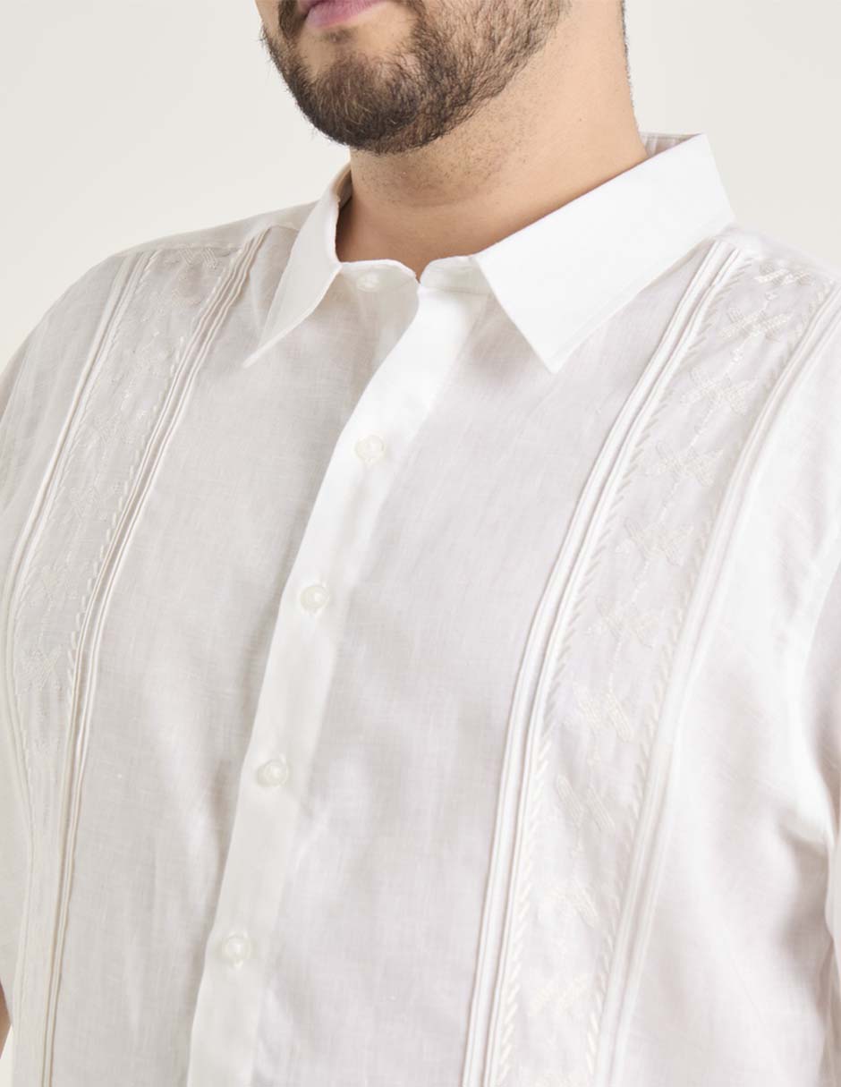 Guayabera manga corta para hombre 4