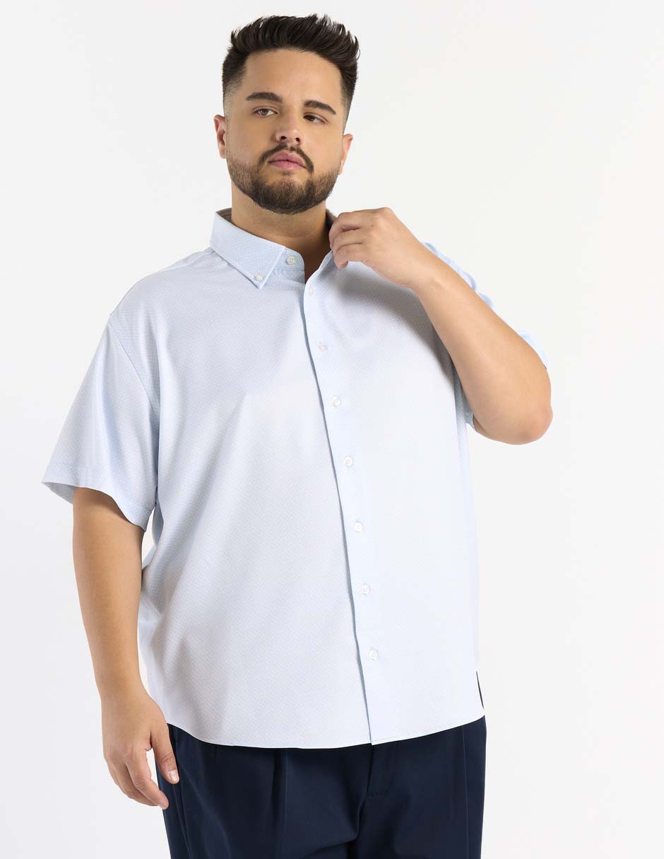 Camisa casual manga corta para hombre