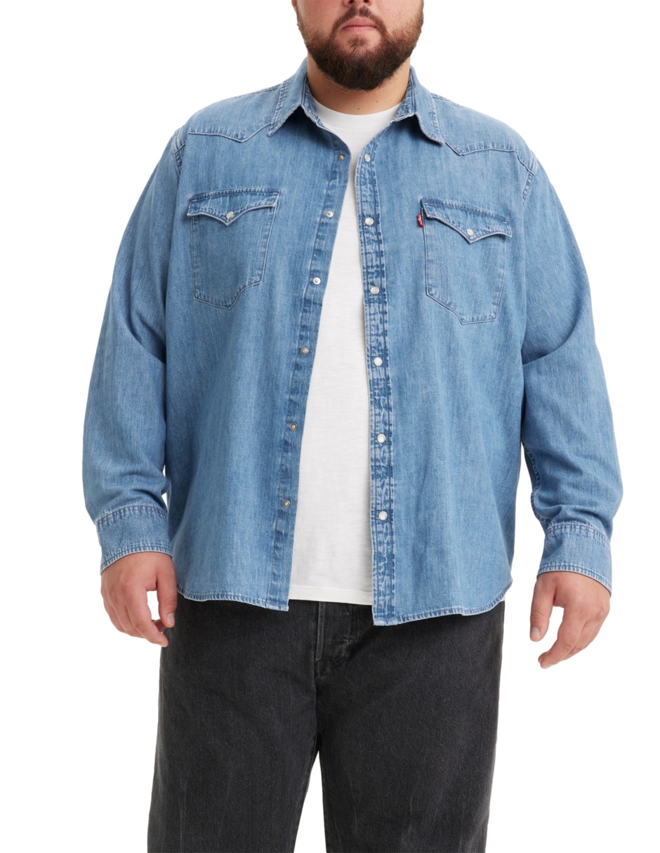 Camisa casual de algodón manga larga para hombre 2