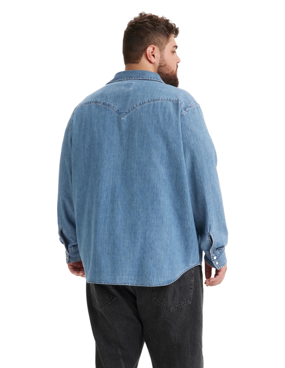 Camisa casual de algodón manga larga para hombre 3