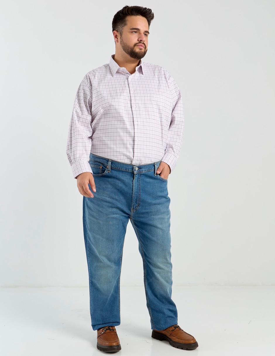 Jeans straight lavado medio para hombre 3
