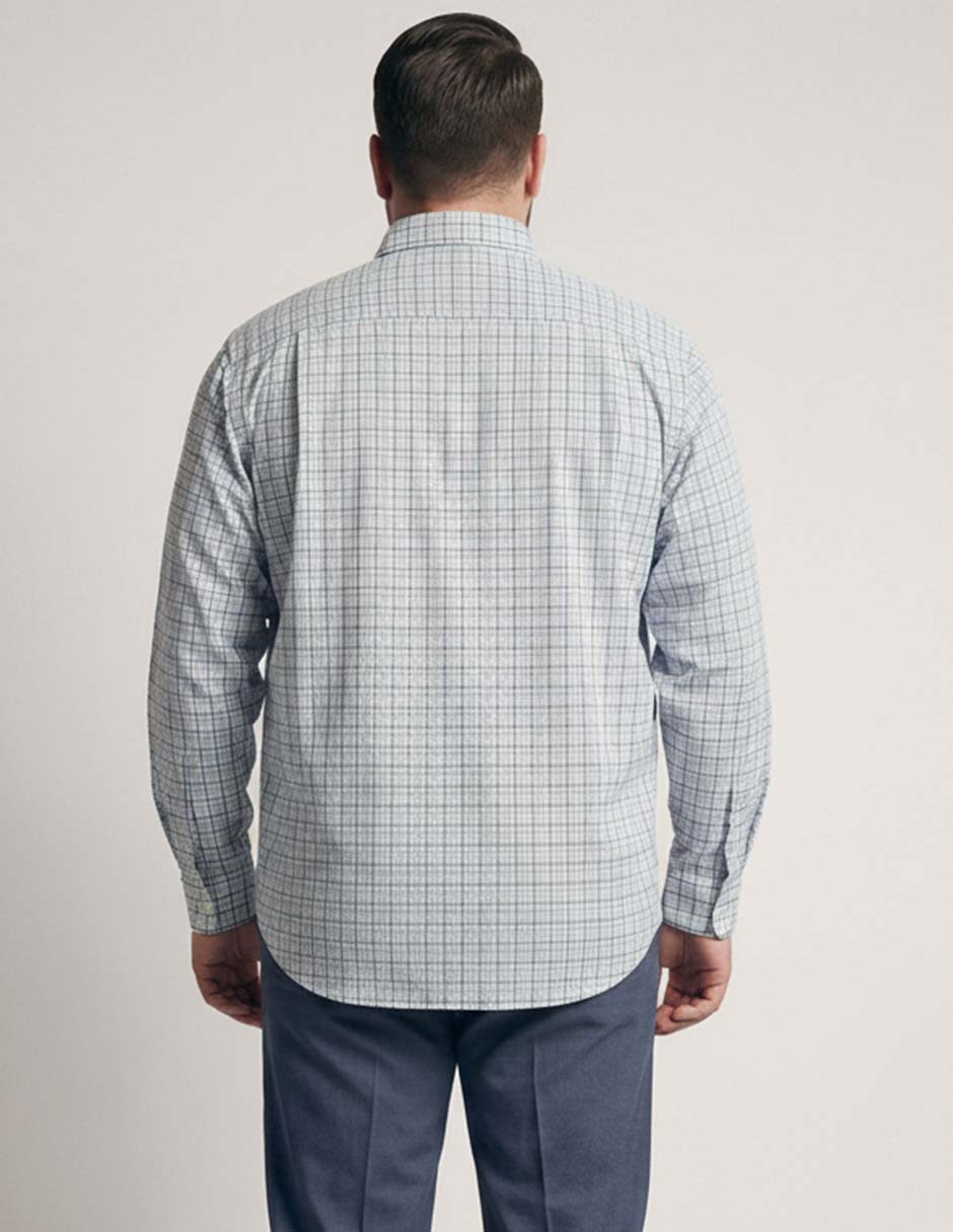 Camisa casual de algodón manga larga para hombre 2