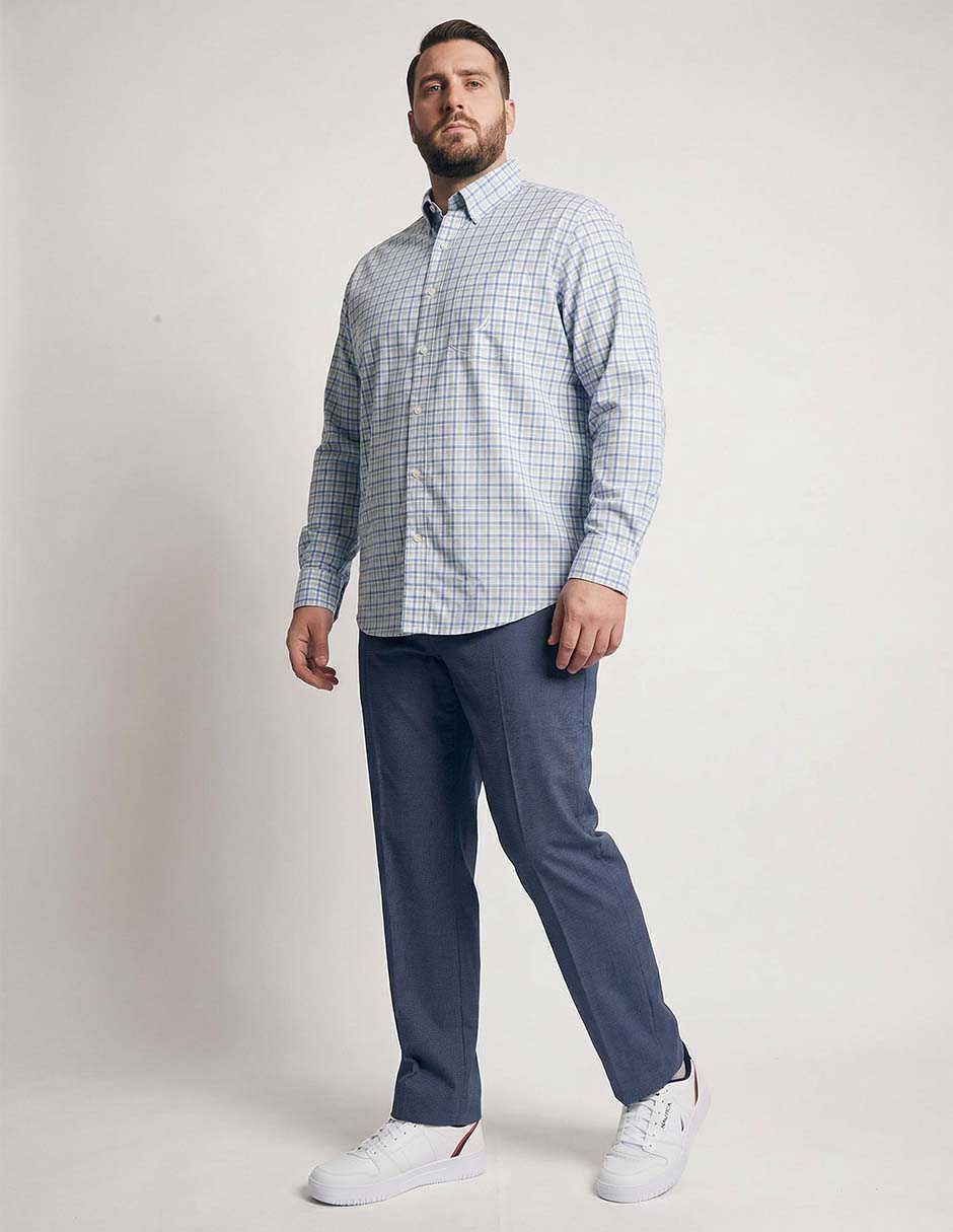 Camisa casual de algodón manga larga para hombre 3