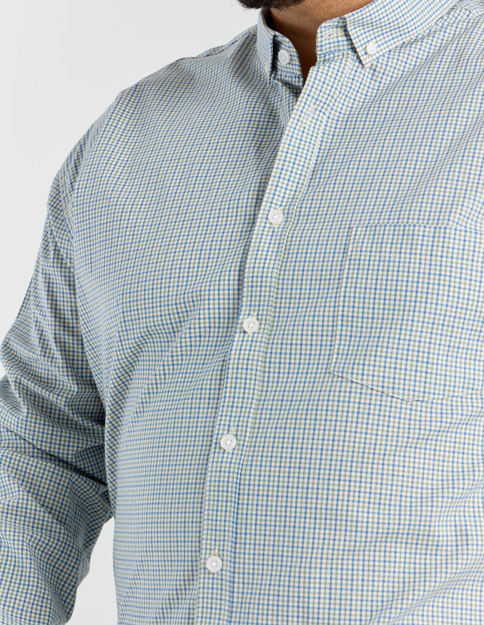 Camisa casual de algodón manga larga para hombre 4