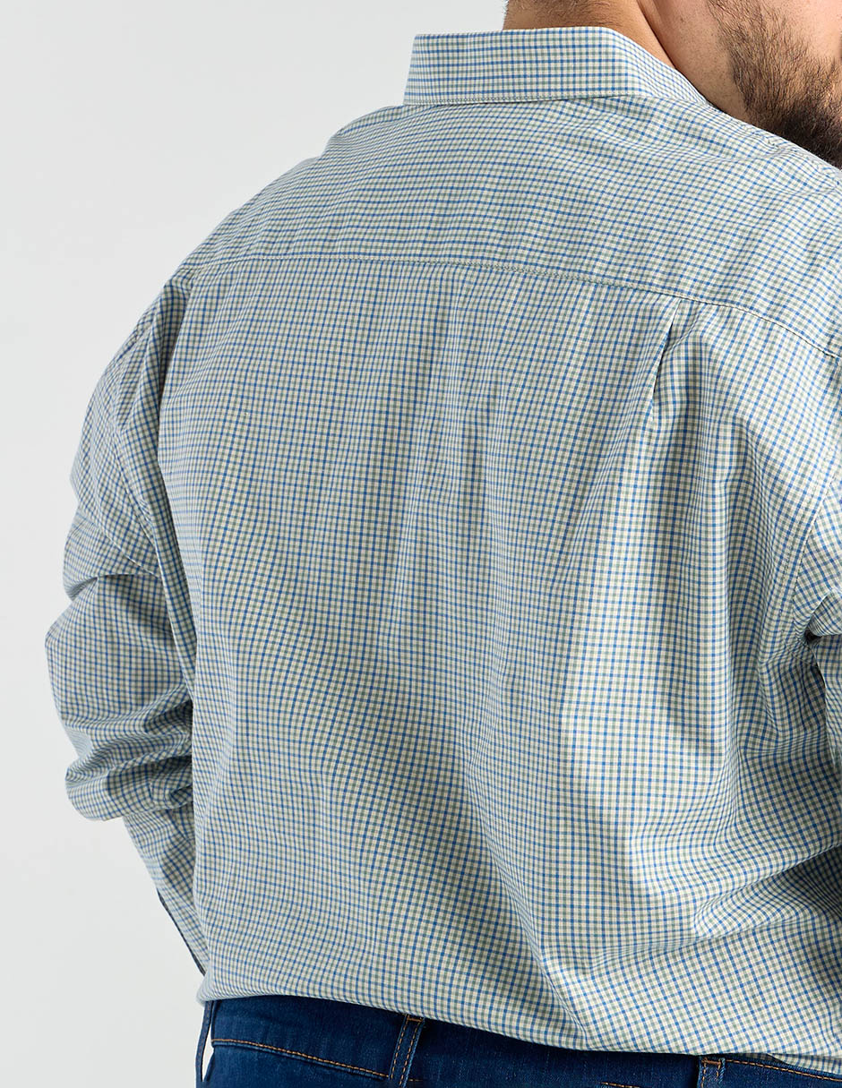 Camisa casual de algodón manga larga para hombre 5