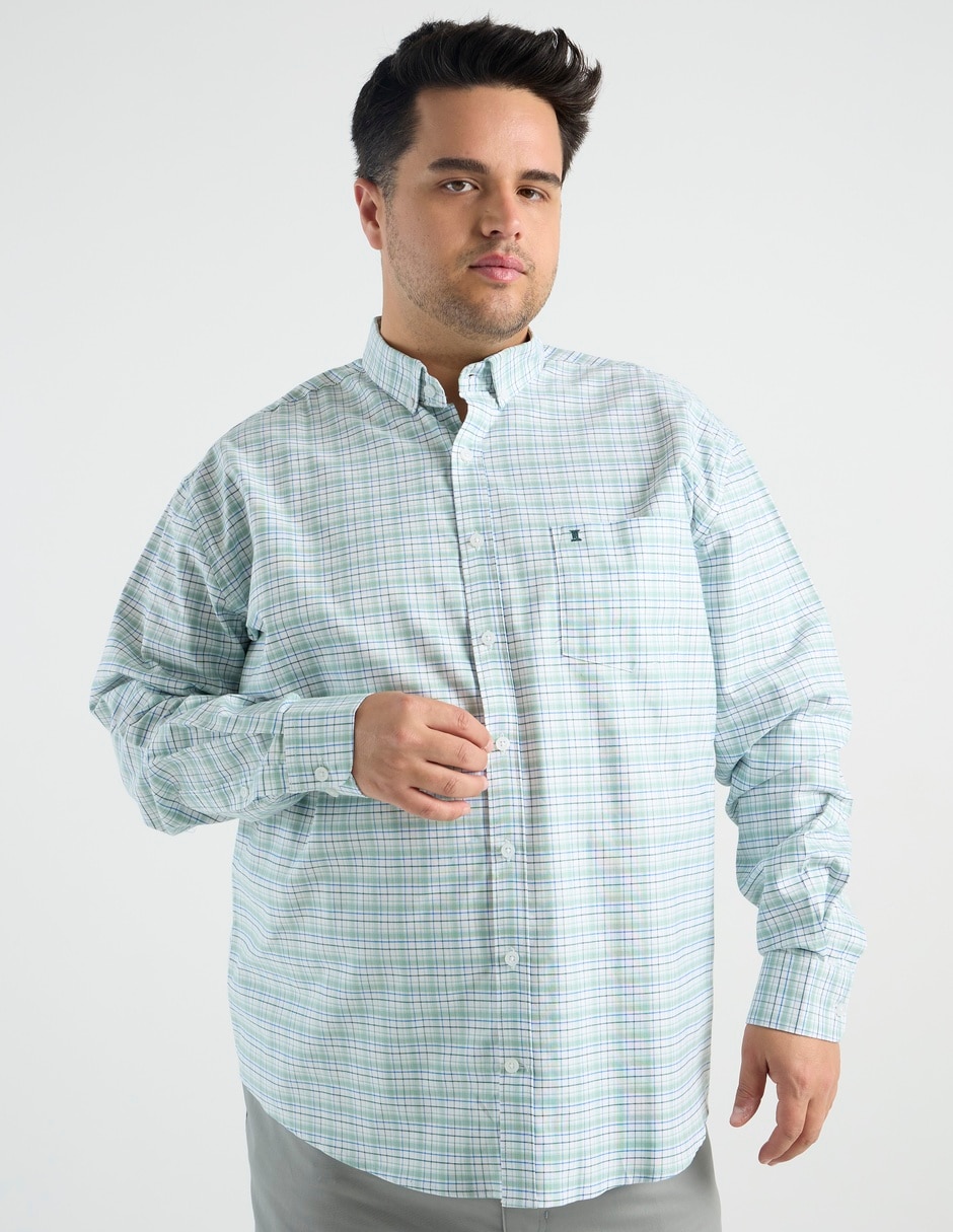 Camisa casual de algodòn manga larga para hombre Camisa casual de algodòn manga larga para hombre