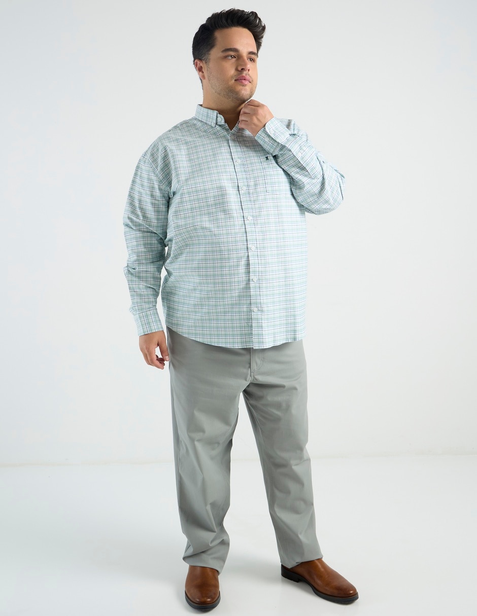 Camisa casual de algodòn manga larga para hombre 3
