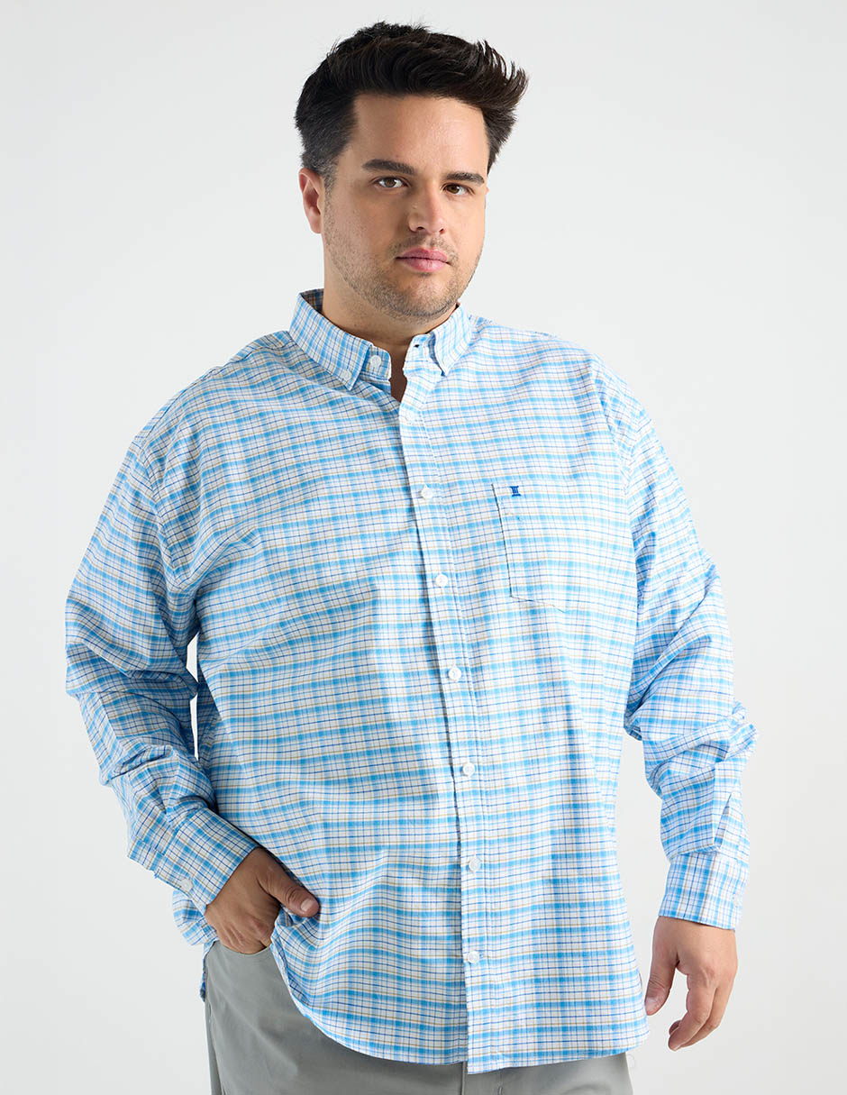 Camisa casual de algodón manga larga para hombre 2