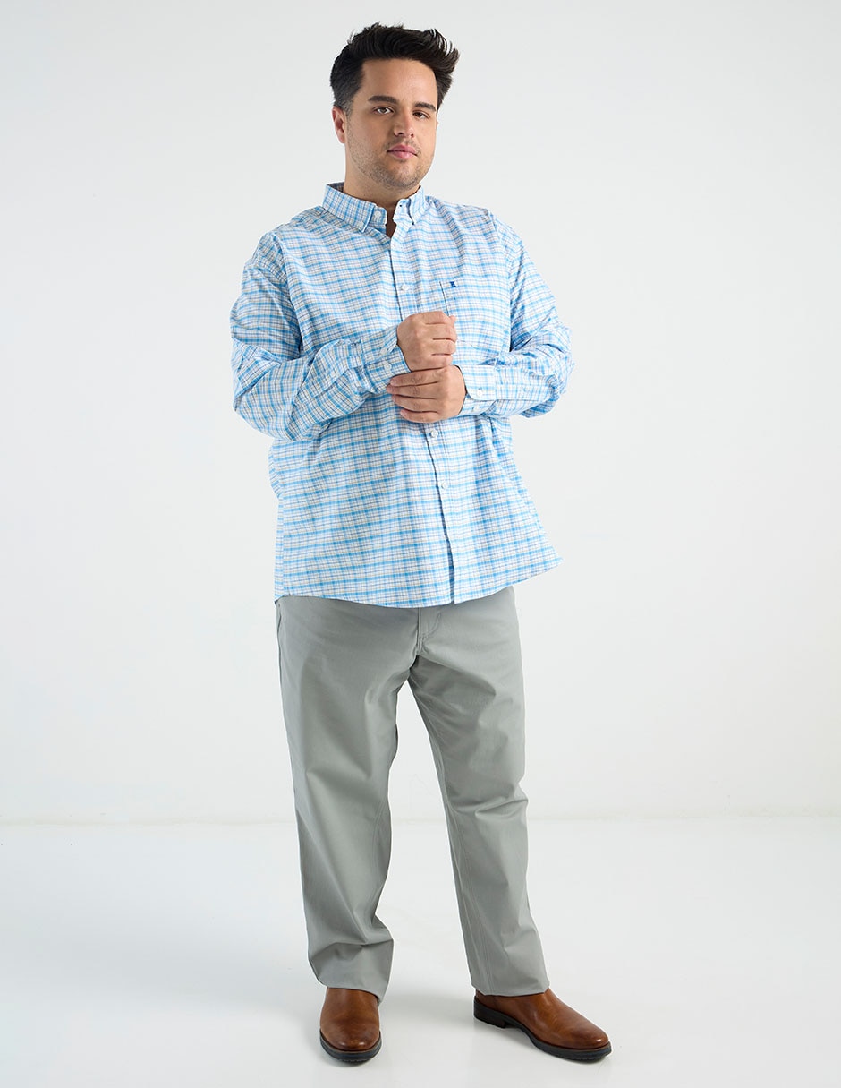 Camisa casual de algodón manga larga para hombre 3