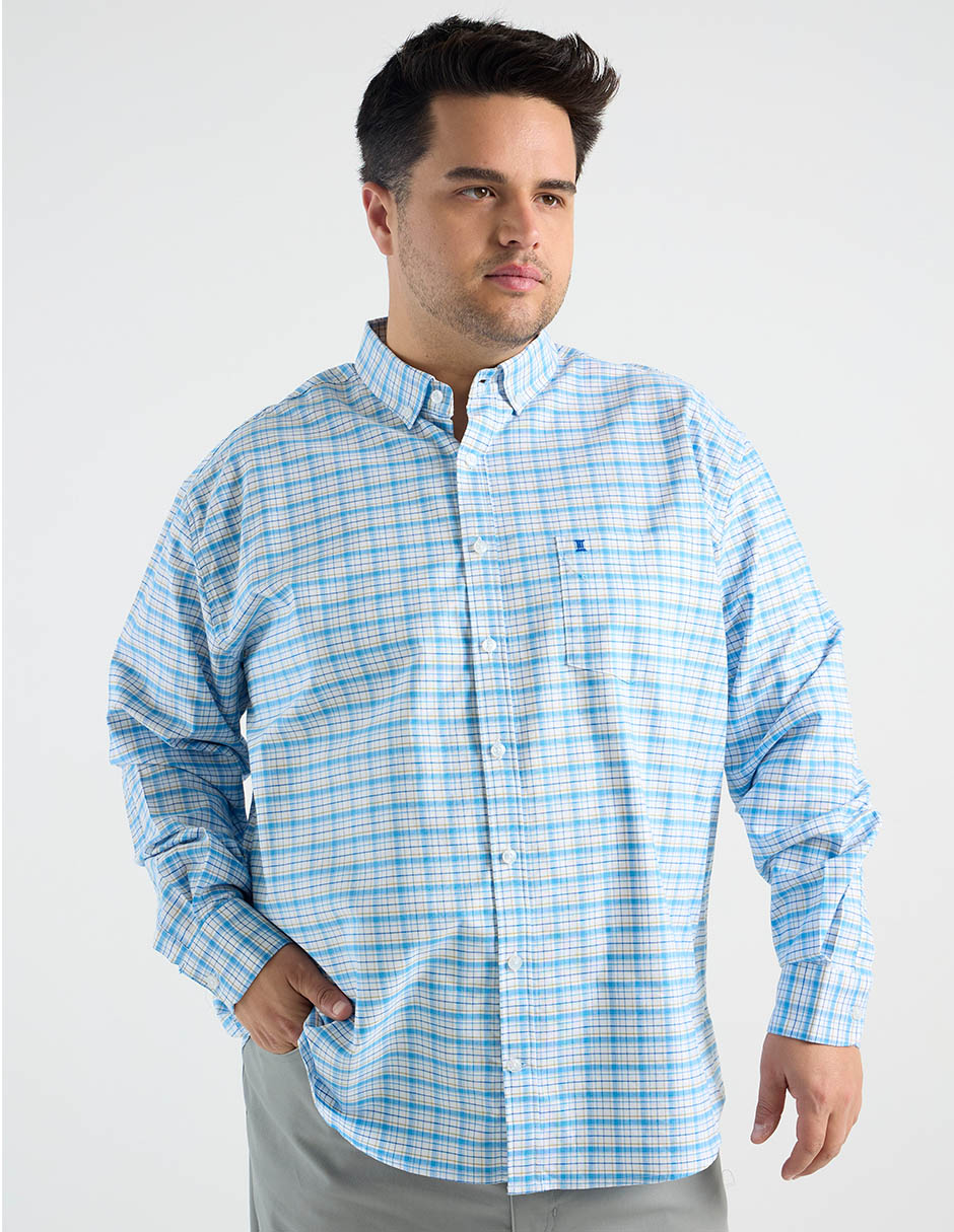 Camisa casual de algodón manga larga para hombre 5