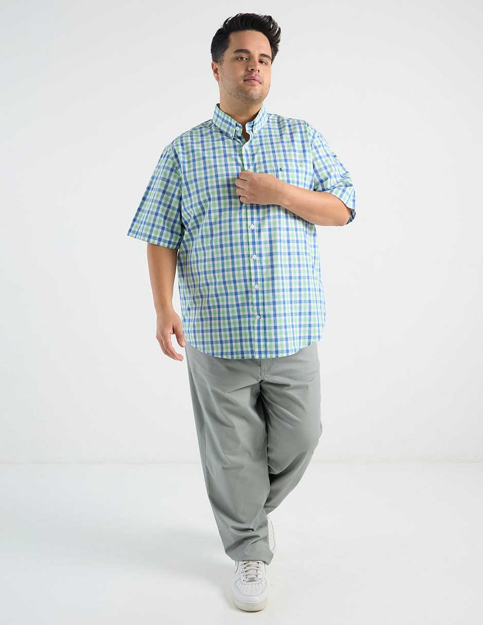 Camisa casual de algodón manga corta para hombre 3