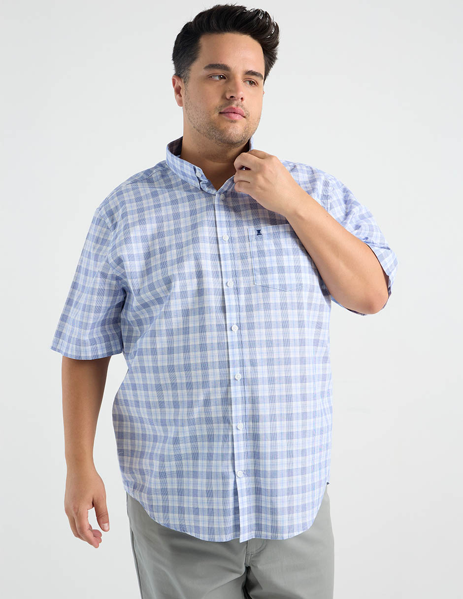 Camisa casual de algodón manga corta para hombre 2