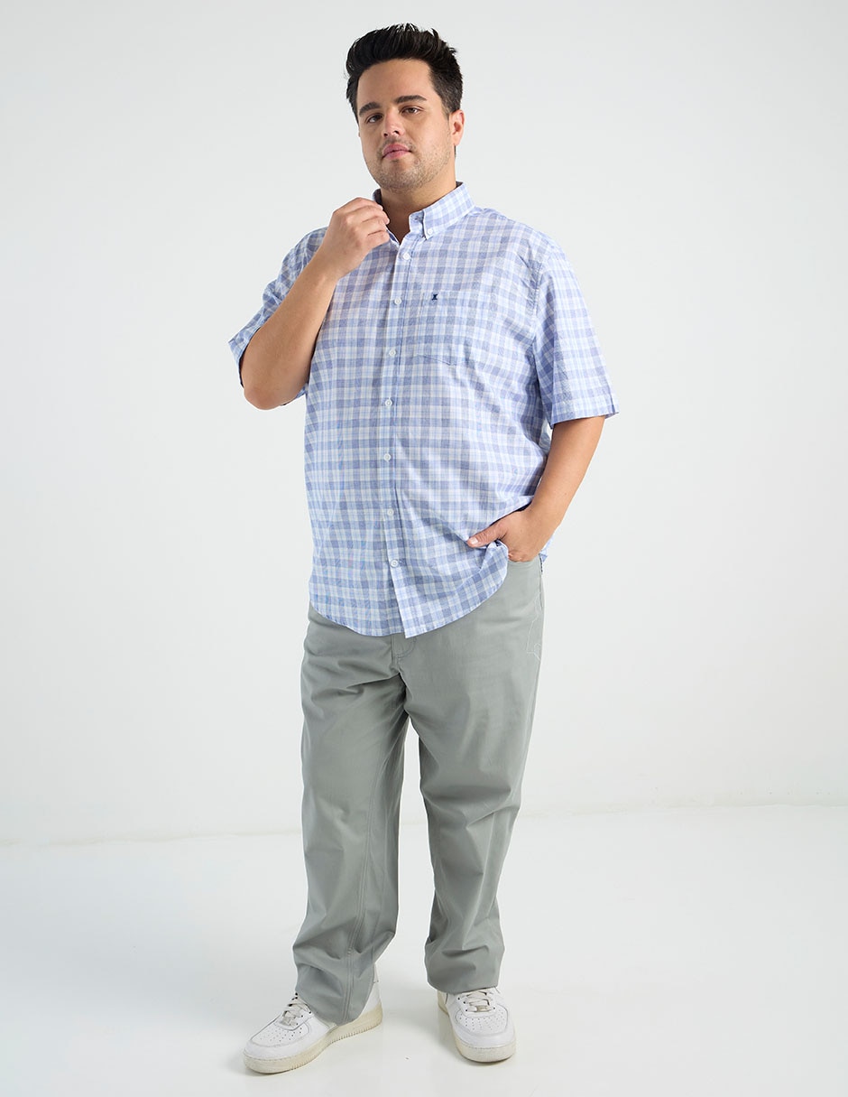 Camisa casual de algodón manga corta para hombre 3