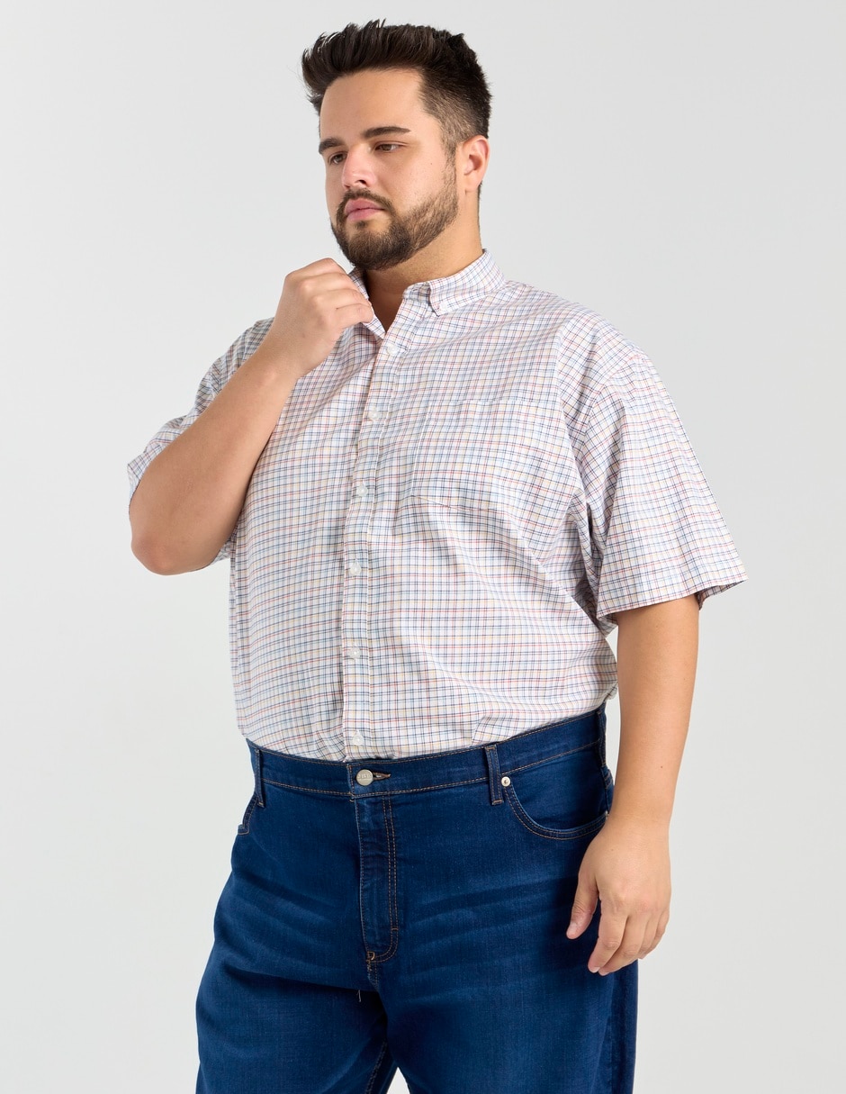 Camisa casual de algodón manga corta para hombre 2
