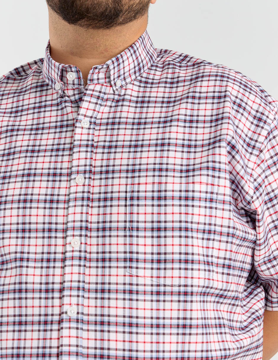 Camisa casual de algodón manga corta para hombre 4