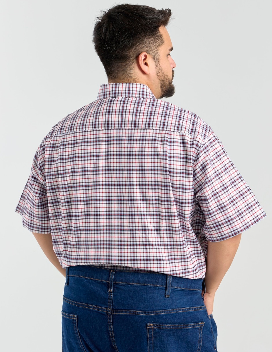 Camisa casual de algodón manga corta para hombre 6