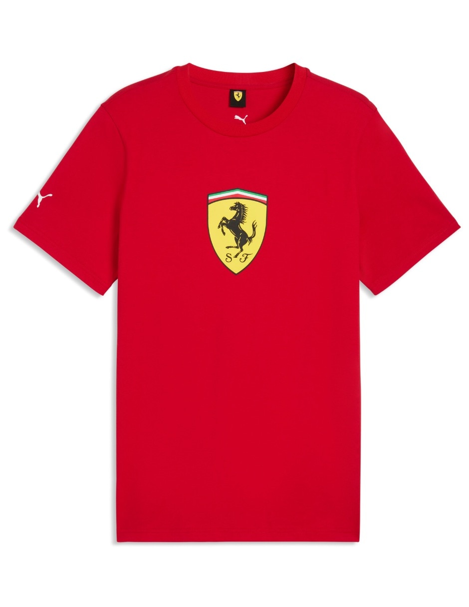Playera Ferrari Colored Shield Tee cuello redondo para hombre 4