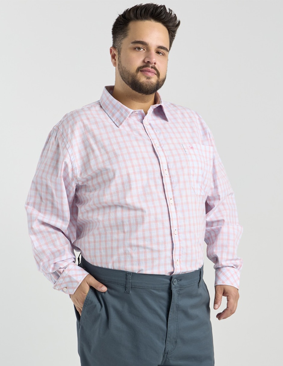 Camisa casual de algodón manga larga para hombre 2