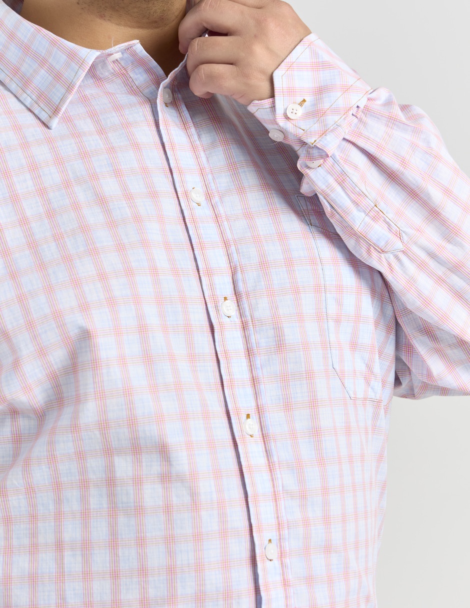 Camisa casual de algodón manga larga para hombre 4
