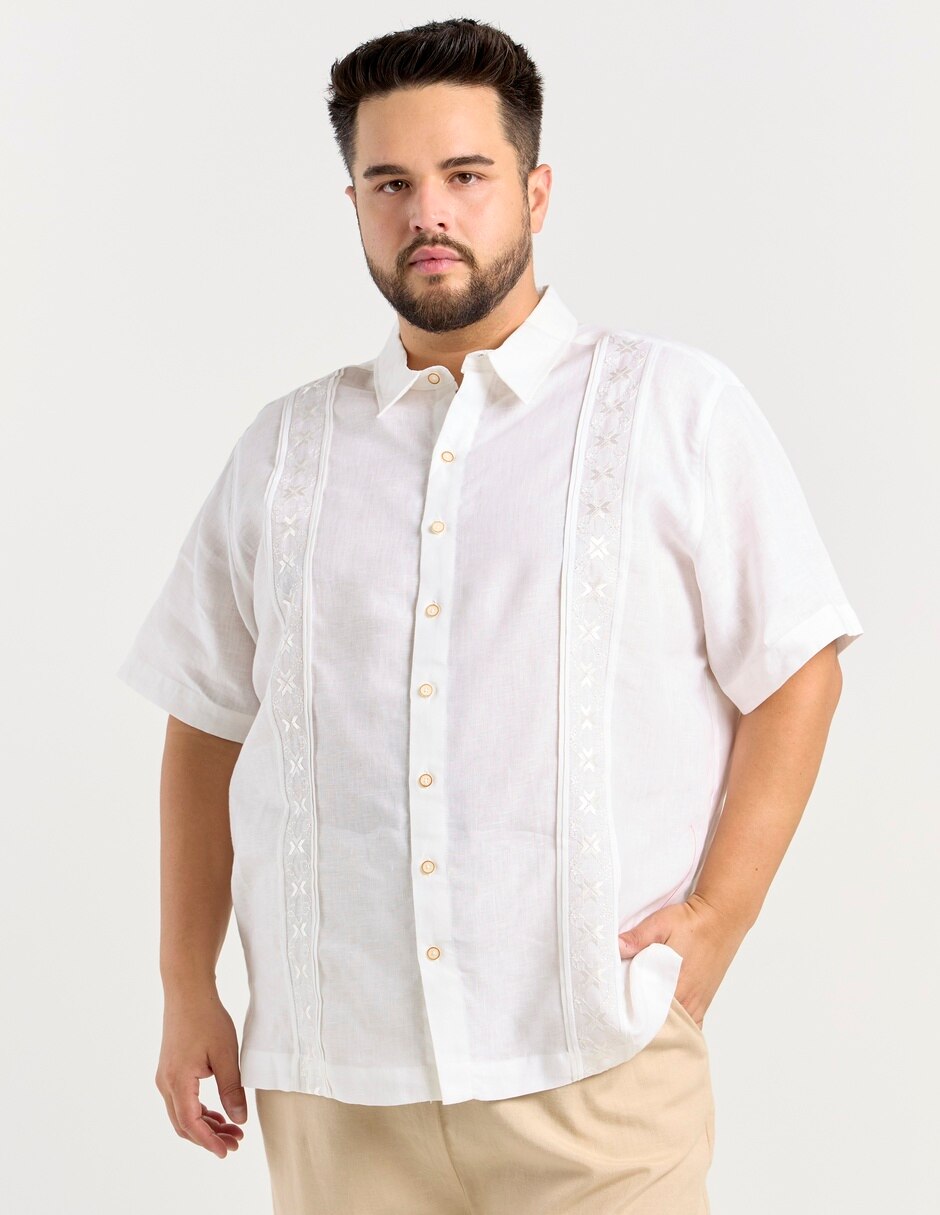 Guayabera manga corta para hombre 2