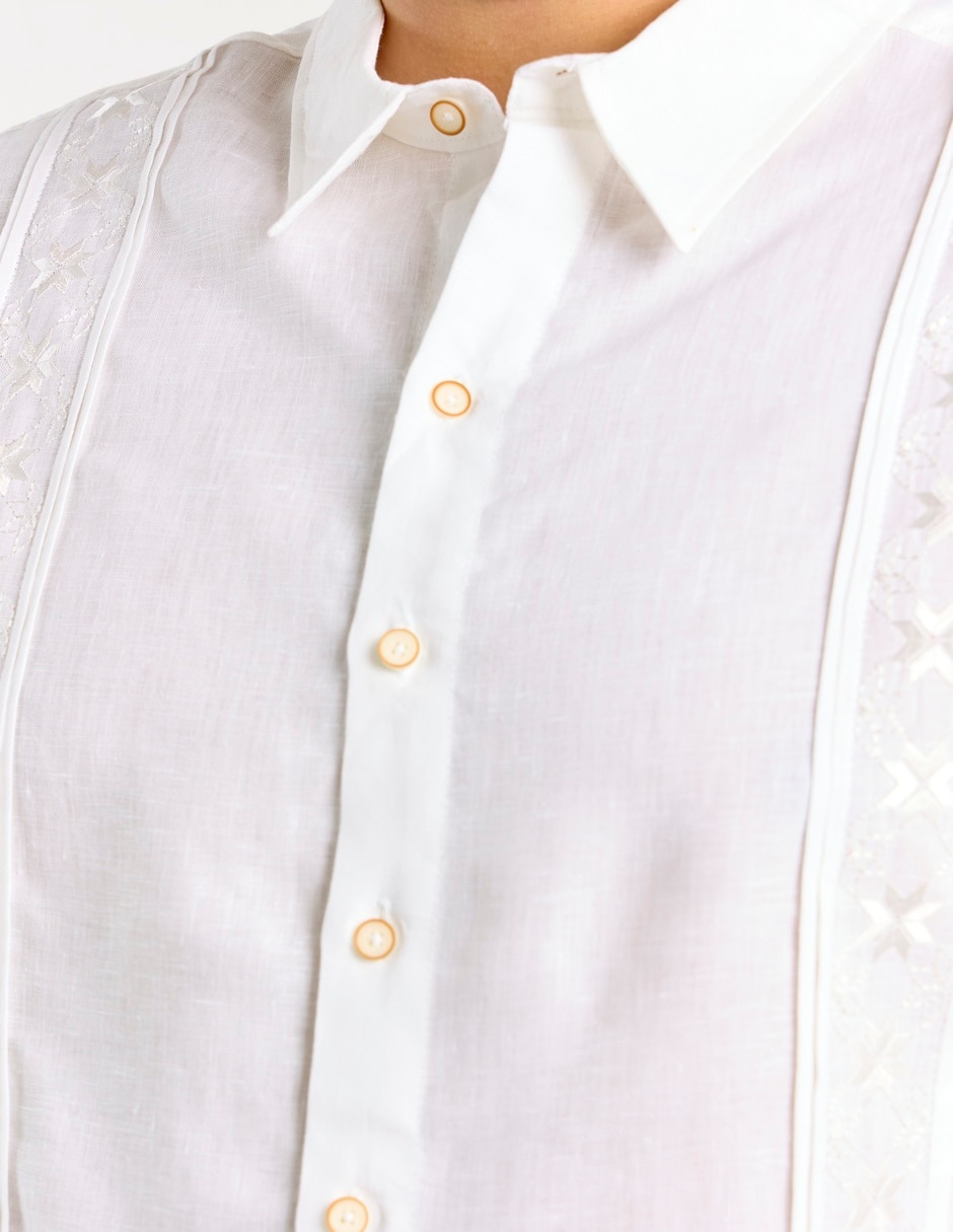 Guayabera manga corta para hombre 4