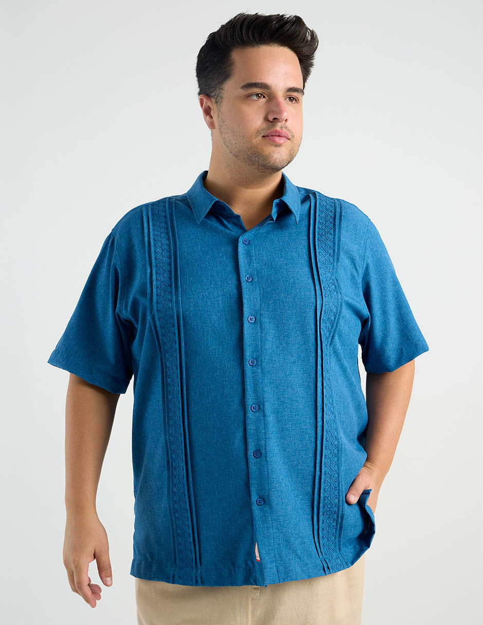 Guayabera manga corta para hombre 2