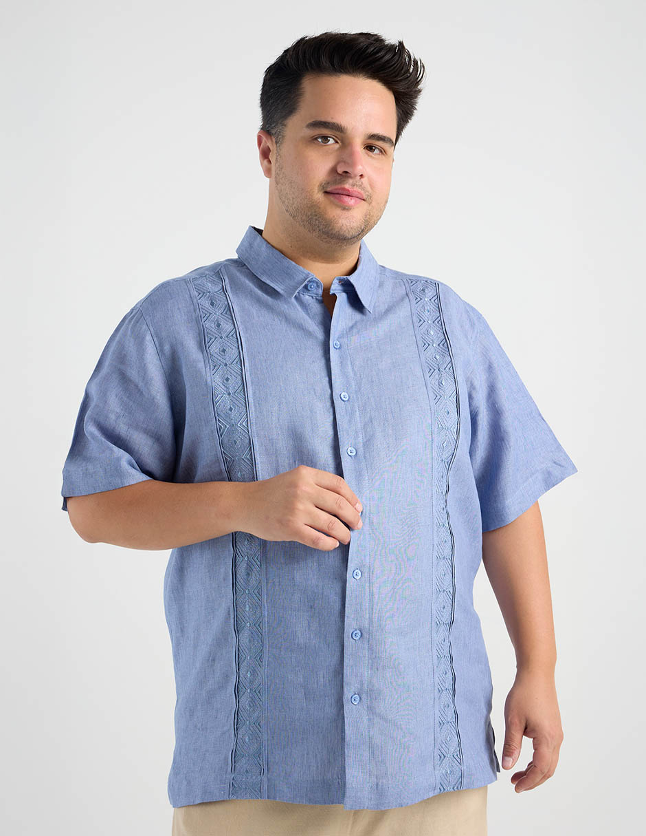Guayabera manga corta para hombre 2