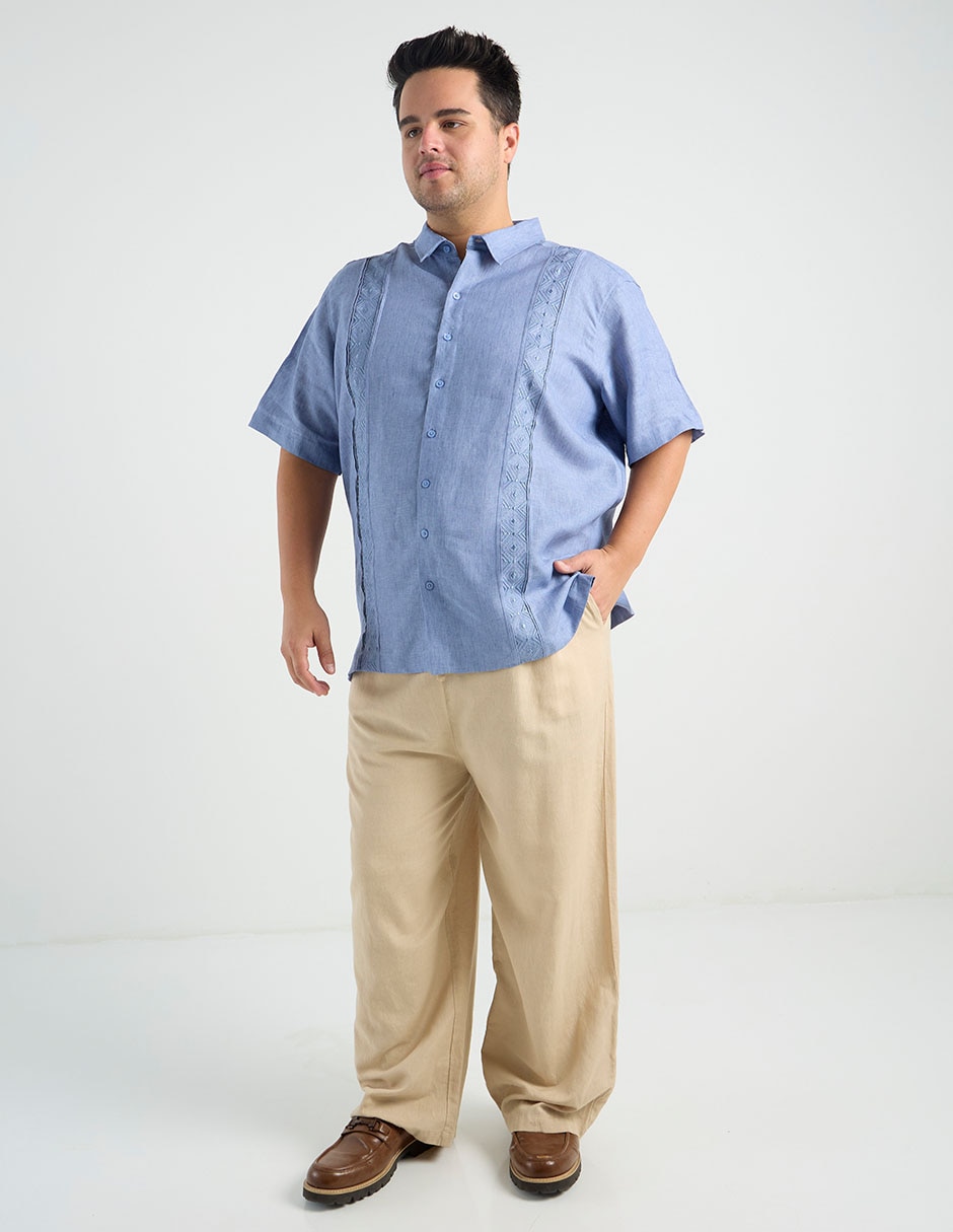 Guayabera manga corta para hombre 3