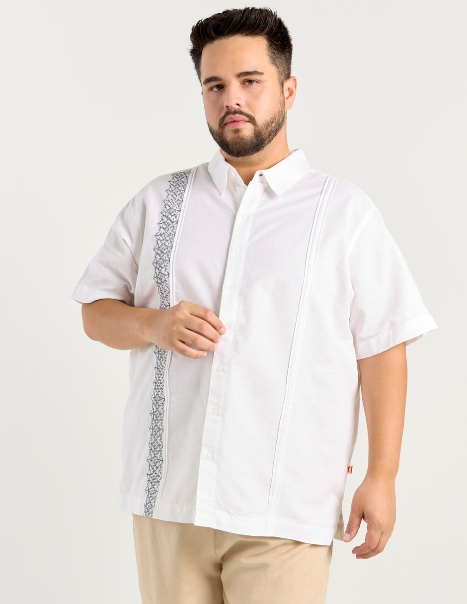 Guayabera manga corta para hombre