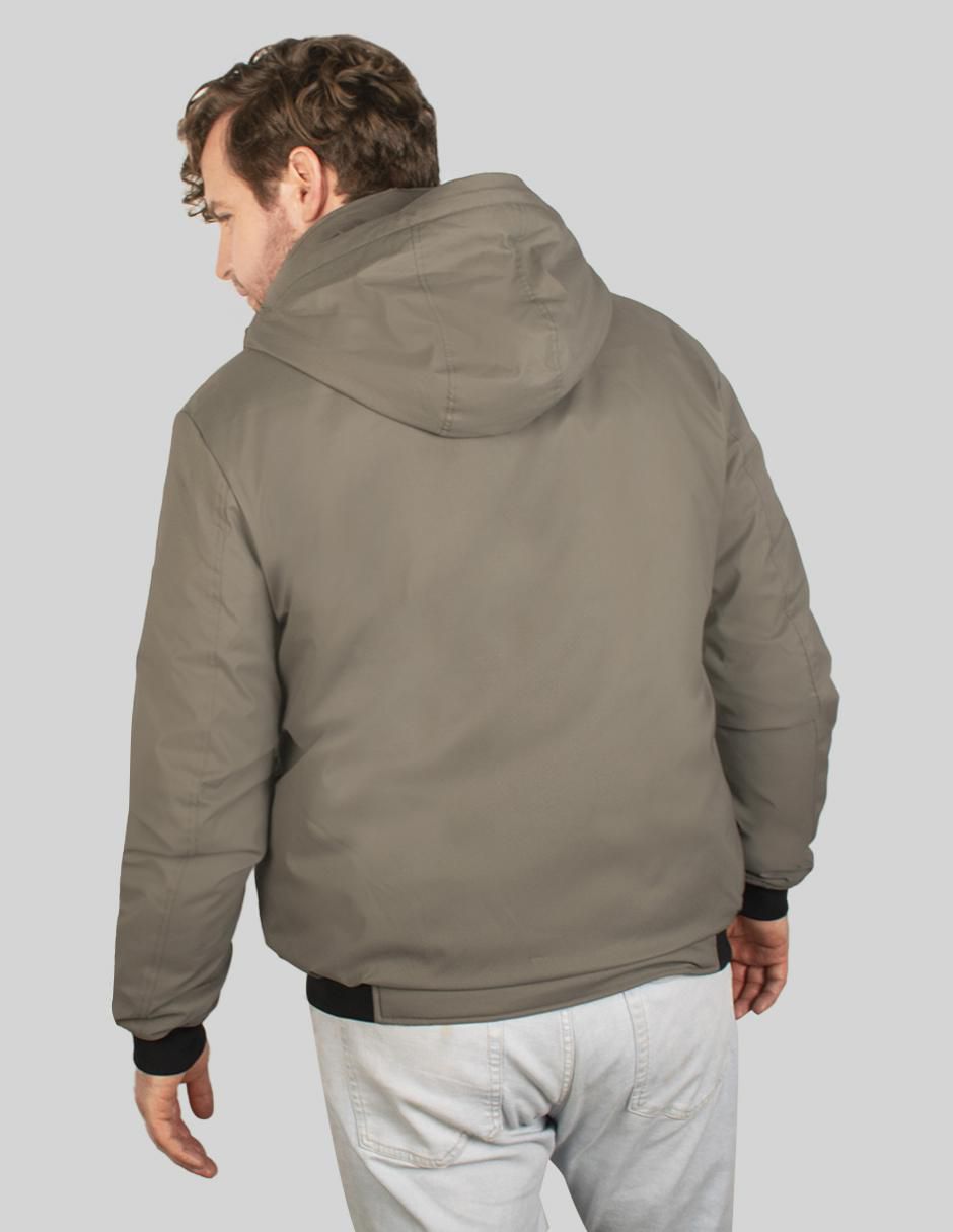 "chamarra" bomber greenlander no "de" poliéster capucha desmontable "para hombre"