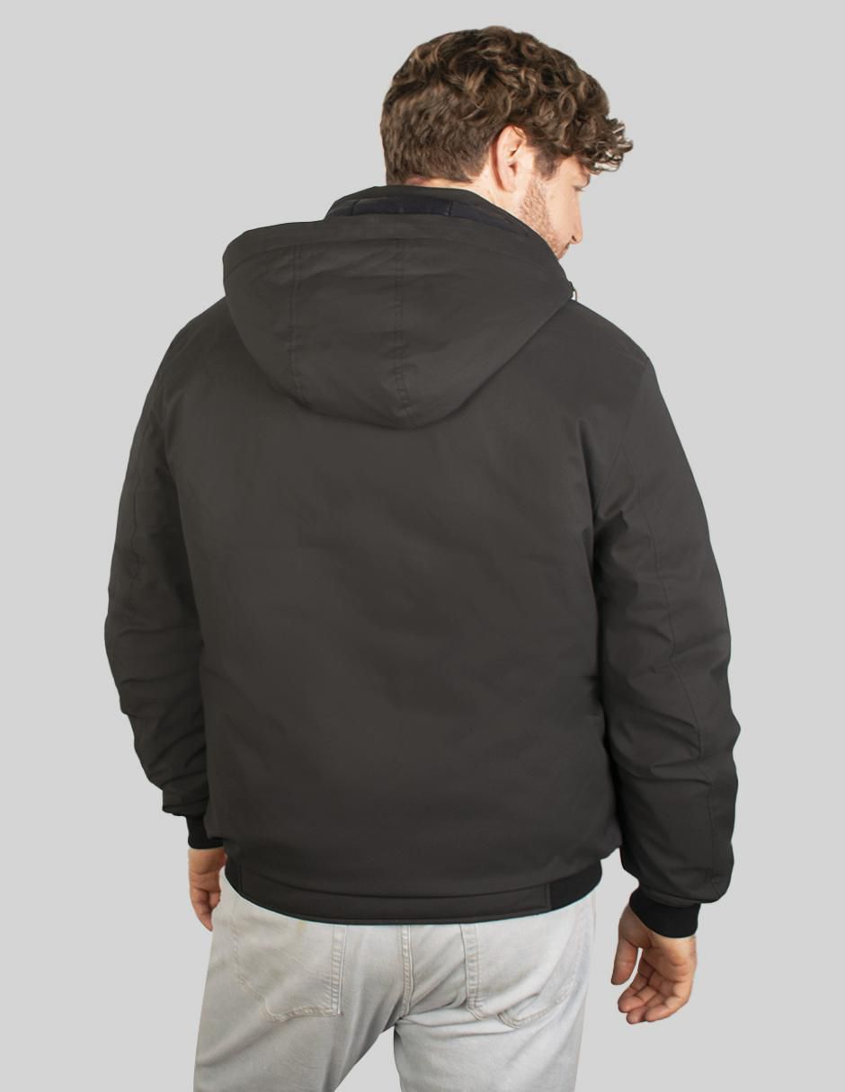 Chamarra bomber capucha desmontable para hombre 5