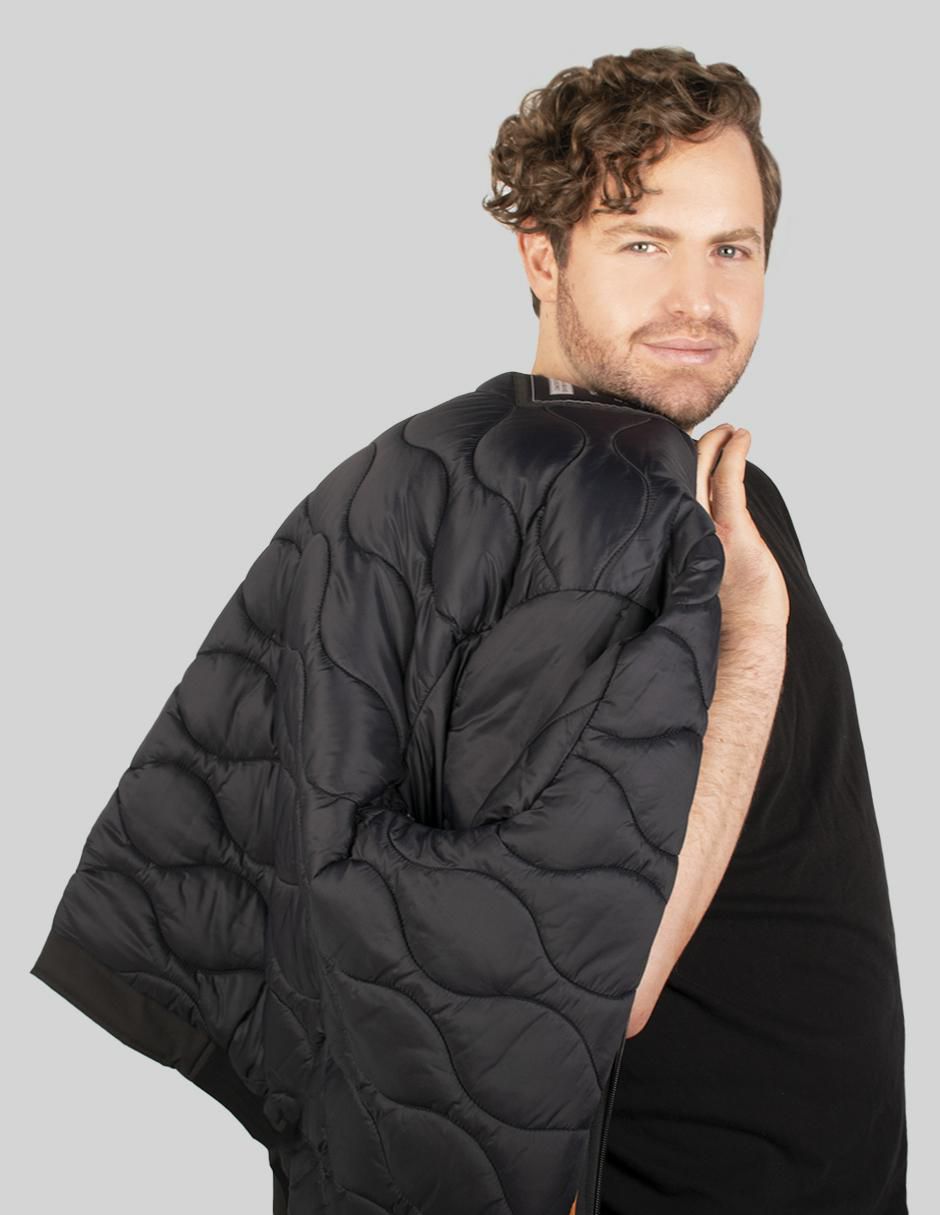 Chamarra bomber capucha desmontable para hombre 6