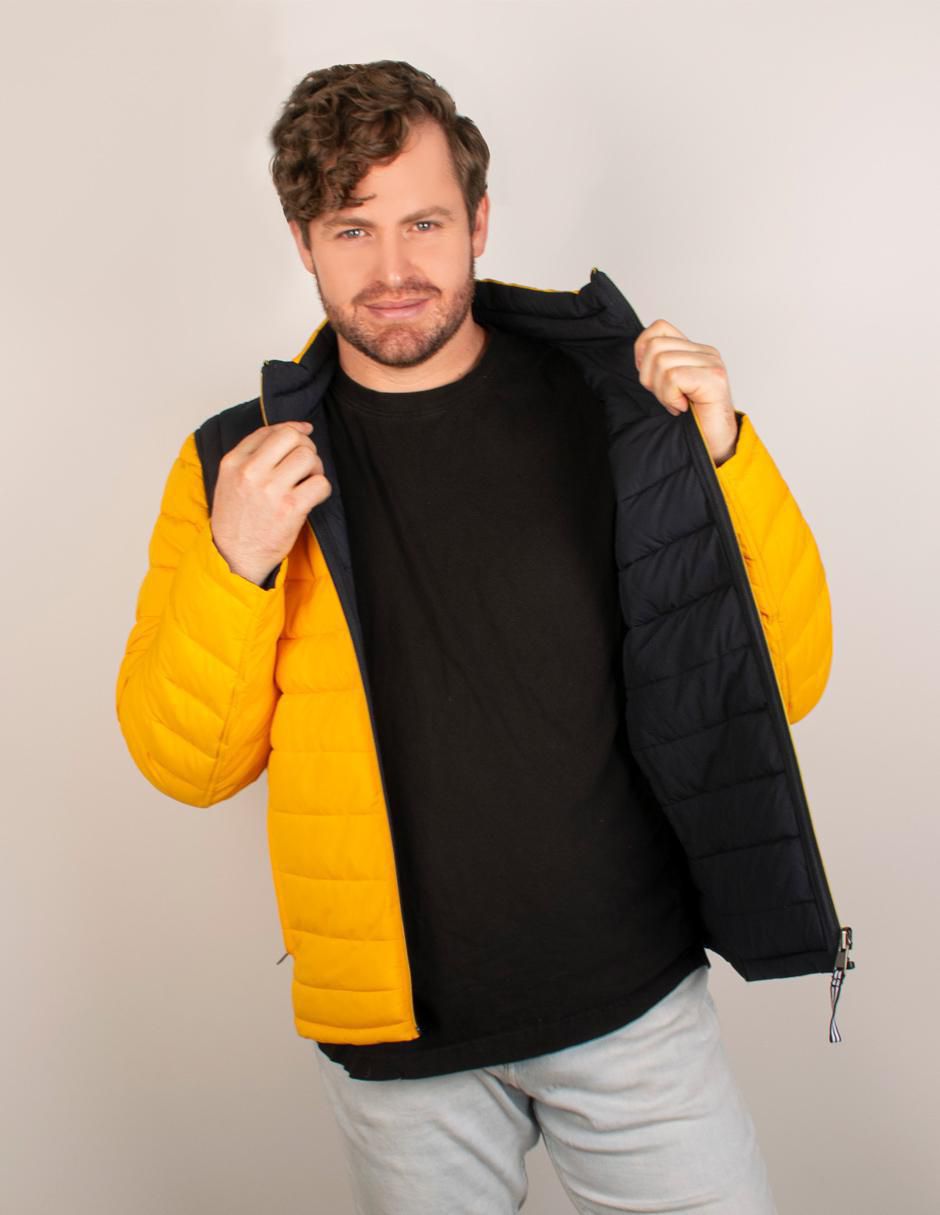 "chamarra" capitonada greenlander no "de" poliéster reversible "para hombre"