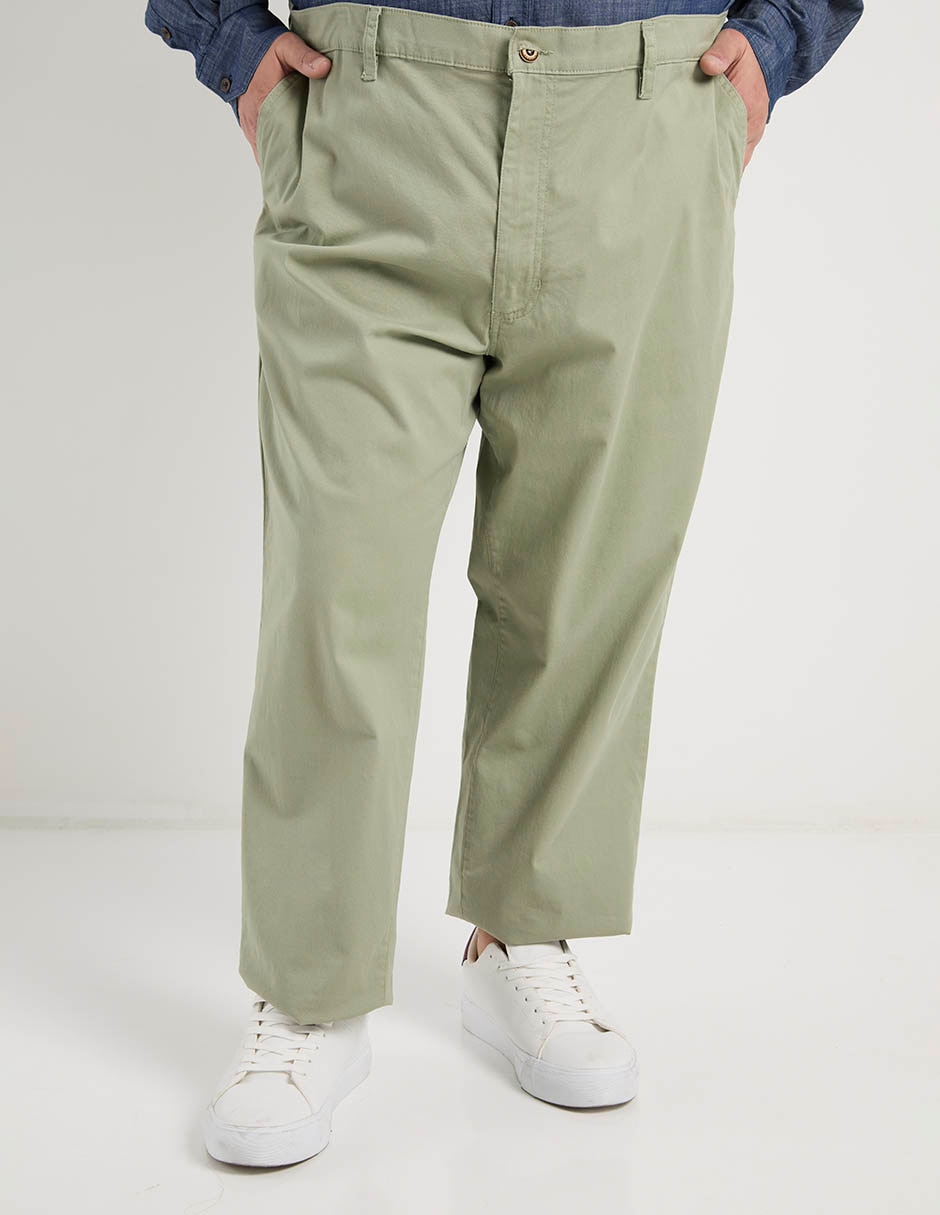 Pantalón regular de algodón para hombre Pantalón regular de algodón para hombre